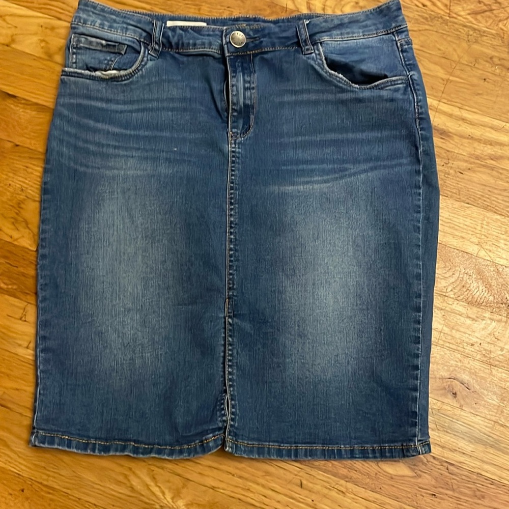 Jean short skirt